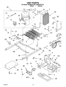10 - Unit parts for Whirlpool Refrigerator GD2NHGXLT00 from AppliancePartsPros.com