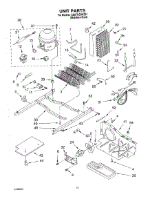 09 - Unit parts for Whirlpool Refrigerator GD5THGXKS01 from AppliancePartsPros.com