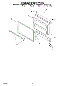07 - Freezer Door, Optional parts for Whirlpool Refrigerator GR9SHMXLB01 from AppliancePartsPros.com