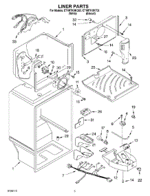 03 - Liner parts for Whirlpool Refrigerator ET1MTKXKT02 from AppliancePartsPros.com