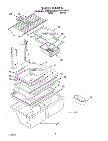 05 - Shelf, Optional parts for Whirlpool Refrigerator ET1MTKXKT02 from AppliancePartsPros.com