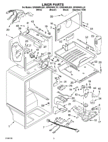 02 - Liner parts for Whirlpool Refrigerator GR9SHMXLT01 from AppliancePartsPros.com