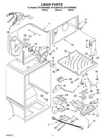 03 - Liner parts for Whirlpool Refrigerator ET1CHMXKT02 from AppliancePartsPros.com