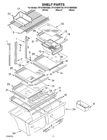 06 - Shelf, Optional parts for Whirlpool Refrigerator ET1CHMXKT02 from AppliancePartsPros.com