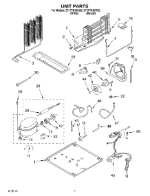 04 - Unit parts for Whirlpool Refrigerator ET1FTKXKQ02 from AppliancePartsPros.com