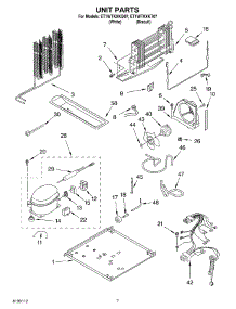 04 - Unit parts for Whirlpool Refrigerator ET1WTKXKQ07 from AppliancePartsPros.com