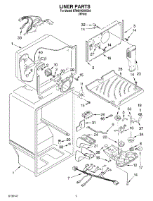 03 - Liner parts for Whirlpool Refrigerator ER9SHKXKQ02 from AppliancePartsPros.com