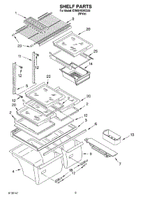 05 - Shelf, Optional parts for Whirlpool Refrigerator ER9SHKXKQ02 from AppliancePartsPros.com