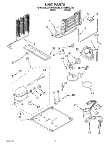 04 - Unit parts for Whirlpool Refrigerator ET1WTKXKT02 from AppliancePartsPros.com