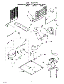 04 - Unit Parts parts for Whirlpool Refrigerator ET1FTTXKB02 from AppliancePartsPros.com