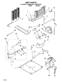 04 - Unit parts for Whirlpool Refrigerator ET1NHMXKQ02 from AppliancePartsPros.com