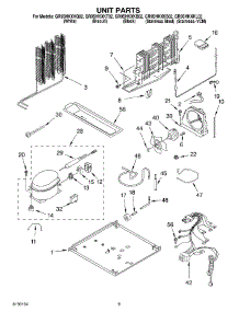 05 - Unit parts for Whirlpool Refrigerator GR9SHKXKQ02 from AppliancePartsPros.com
