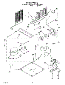 04 - Unit parts for Whirlpool Refrigerator ET8FTEXKT02 from AppliancePartsPros.com