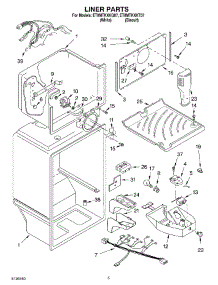 03 - Liner parts for Whirlpool Refrigerator ET8MTKXKT07 from AppliancePartsPros.com