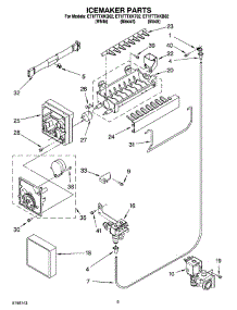 05 - Icemaker Parts parts for Whirlpool Refrigerator ET1FTTXKQ02 from AppliancePartsPros.com