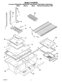 03 - Shelf parts for Whirlpool Refrigerator GR2SHKXKB02 from AppliancePartsPros.com
