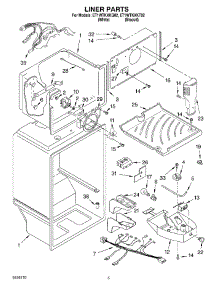 03 - Liner parts for Whirlpool Refrigerator ET1WTKXKQ02 from AppliancePartsPros.com