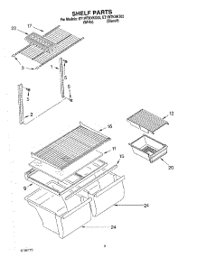 05 - Shelf, Optional parts for Whirlpool Refrigerator ET1WTKXKQ02 from AppliancePartsPros.com