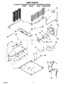 04 - Unit Parts parts for Whirlpool Refrigerator ET1LFKXKT02 from AppliancePartsPros.com