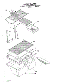 05 - Shelf, Optional parts for Whirlpool Refrigerator ET8WTEXKQ02 from AppliancePartsPros.com