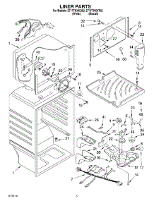 03 - Liner parts for Whirlpool Refrigerator ET1FTKXKT02 from AppliancePartsPros.com