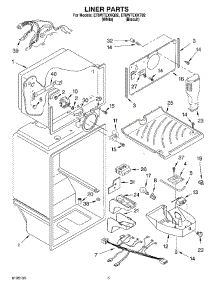 03 - Liner parts for Whirlpool Refrigerator ET8WTEXKT02 from AppliancePartsPros.com