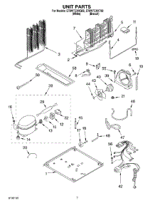 04 - Unit parts for Whirlpool Refrigerator ET8WTEXKT02 from AppliancePartsPros.com