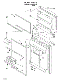 02 - Door parts for Whirlpool Refrigerator ER9SHKXKQ01 from AppliancePartsPros.com