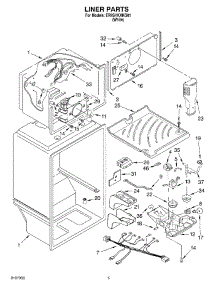 03 - Liner parts for Whirlpool Refrigerator ER9SHKXKQ01 from AppliancePartsPros.com