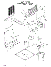 04 - Unit parts for Whirlpool Refrigerator ET1FTEXLT00 from AppliancePartsPros.com