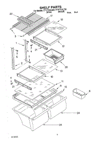05 - Shelf, Optional parts for Whirlpool Refrigerator ET1FTEXLT00 from AppliancePartsPros.com