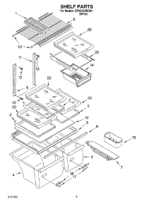 05 - Shelf, Optional parts for Whirlpool Refrigerator ER9SHKXKQ01 from AppliancePartsPros.com