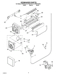 05 - Ice Maker parts for Whirlpool Refrigerator ET9FTTXLT10 from AppliancePartsPros.com