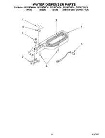 08 - Water Dispenser, Optional parts for Whirlpool Refrigerator GR2SHTXKL01 from AppliancePartsPros.com