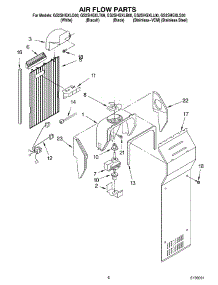 05 - Air Flow parts for Whirlpool Refrigerator GS2SHGXLS00 from AppliancePartsPros.com