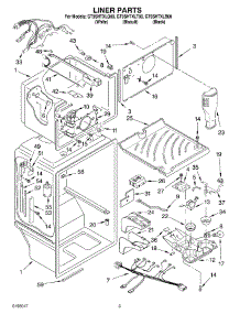 02 - Liner parts for Whirlpool Refrigerator GT9SHTXLQ00 from AppliancePartsPros.com