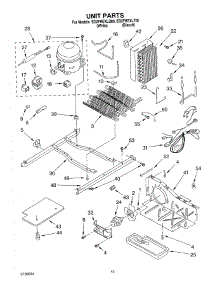 09 - Unit parts for Whirlpool Refrigerator ED2FHEXLT00 from AppliancePartsPros.com