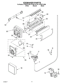 06 - Icemaker parts for Whirlpool Refrigerator GT9SHTXLQ00 from AppliancePartsPros.com