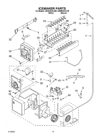 12 - Icemaker parts for Whirlpool Refrigerator GD5NHGXLQ00 from AppliancePartsPros.com