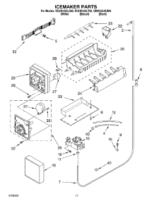 10 - Ice Maker parts for Whirlpool Refrigerator GD2SHAXLT00 from AppliancePartsPros.com