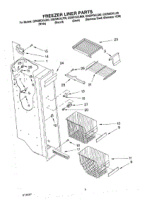 04 - Freezer Liner parts for Whirlpool Refrigerator GS5SHGXLQ00 from AppliancePartsPros.com