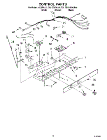 10 - Control parts for Whirlpool Refrigerator GD5SHAXLT00 from AppliancePartsPros.com