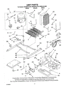 11 - Unit parts for Whirlpool Refrigerator GD5SHAXLB00 from AppliancePartsPros.com