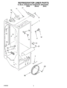 02 - Refrigerator Liner parts for Whirlpool Refrigerator GD2SHAXLQ00 from AppliancePartsPros.com