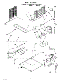 04 - Unit parts for Whirlpool Refrigerator ET1MTKXKQ07 from AppliancePartsPros.com