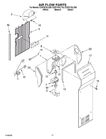 10 - Air Flow parts for Whirlpool Refrigerator ED5FHEXLT00 from AppliancePartsPros.com