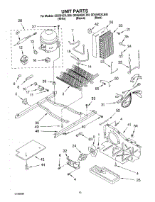 09 - Unit parts for Whirlpool Refrigerator GD5SHGXLT00 from AppliancePartsPros.com