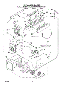 12 - Icemaker parts for Whirlpool Refrigerator GD5SHGXLT00 from AppliancePartsPros.com