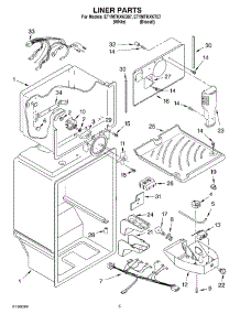 03 - Liner parts for Whirlpool Refrigerator ET1MTKXKT07 from AppliancePartsPros.com