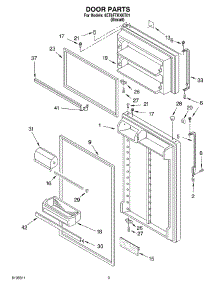02 - Door parts for Whirlpool Refrigerator 8ET8FTKXKT01 from AppliancePartsPros.com